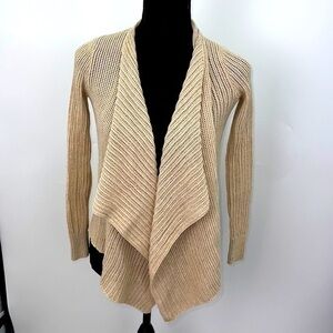 UEC Guess light weight waterfall open front cardigan XS acrylic blend